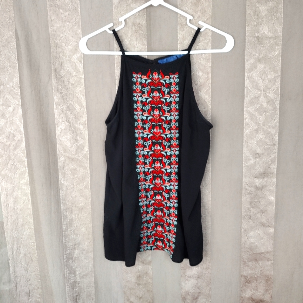 Blue Rain Women's Beautiful Embroidered Top/cami Medium